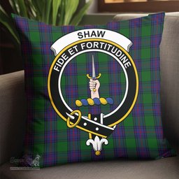 ScotsTee Shop Scottish Shaw Clan Crest Tartan Pillow/ Pillow Cover Tartan Accessories for Home