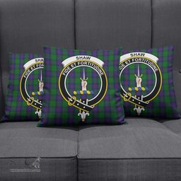 ScotsTee Shop Scottish Shaw Clan Crest Tartan Pillow/ Pillow Cover Tartan Accessories for Home