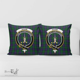 ScotsTee Shop Scottish Shaw Clan Crest Tartan Pillow/ Pillow Cover Tartan Accessories for Home