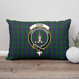 ScotsTee Shop Scottish Shaw Clan Crest Tartan Pillow/ Pillow Cover Tartan Accessories for Home