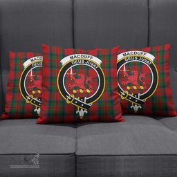 ScotsTee Shop Scottish MacDuff Clan Crest Tartan Pillow/ Pillow Cover Tartan Accessories for Home