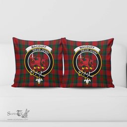 ScotsTee Shop Scottish MacDuff Clan Crest Tartan Pillow/ Pillow Cover Tartan Accessories for Home