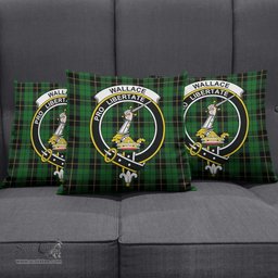 ScotsTee Shop Scottish Wallace Hunting Clan Crest Tartan Pillow/ Pillow Cover Tartan Accessories for Home
