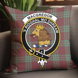 ScotsTee Shop Scottish MacGregor Hunting Ancient Clan Crest Tartan Pillow/ Pillow Cover Tartan Accessories for Home