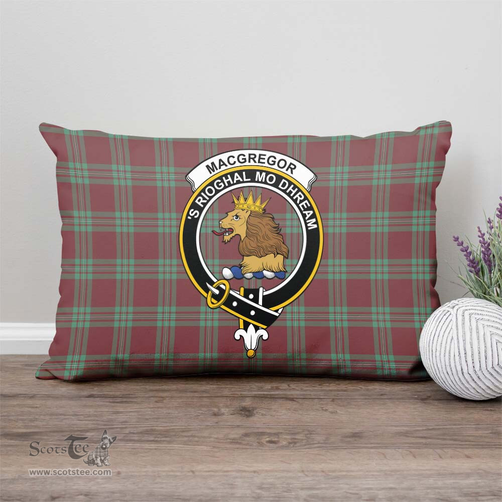 ScotsTee Shop Scottish MacGregor Hunting Ancient Clan Crest Tartan Pillow/ Pillow Cover Tartan Accessories for Home
