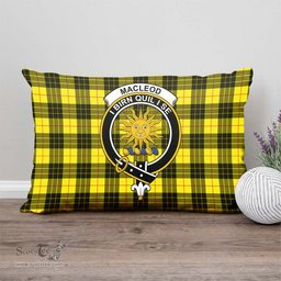 ScotsTee Shop Scottish MacLeod of Lewis Modern Clan Crest Tartan Pillow/ Pillow Cover Tartan Accessories for Home