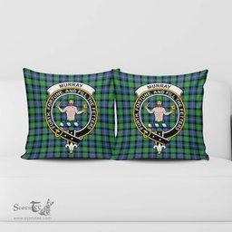 ScotsTee Shop Scottish Murray of Atholl Ancient Clan Crest Tartan Pillow/ Pillow Cover Tartan Accessories for Home