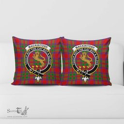 ScotsTee Shop Scottish MacKintosh Modern Clan Crest Tartan Pillow/ Pillow Cover Tartan Accessories for Home