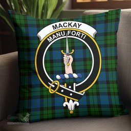ScotsTee Shop Scottish MacKay Modern Clan Crest Tartan Pillow/ Pillow Cover Tartan Accessories for Home