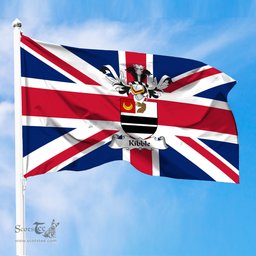 ScotsTee Shop Scottish Kibble Coat of Arms on Flag of the United Kingdom Flag