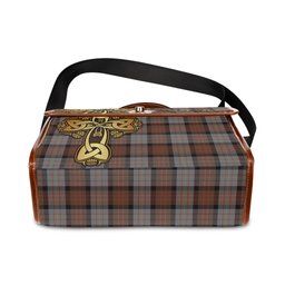 ScotsTee Shop Scottish Cameron of Erracht Weathered Clan Tartan Canvas Bag Golden Thistle and Celtic Cross Personalize Your Name Bag