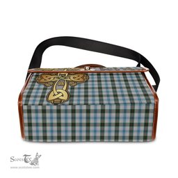 ScotsTee Shop Scottish Henderson Dress Clan Tartan Canvas Bag Golden Thistle and Celtic Cross Personalize Your Name Bag
