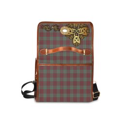 ScotsTee Shop Scottish MacGregor Hunting Ancient Clan Tartan Canvas Bag Golden Thistle and Celtic Cross Personalize Your Name Bag