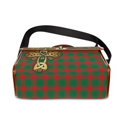 ScotsTee Shop Scottish Middleton Modern Clan Tartan Canvas Bag Golden Thistle and Celtic Cross Personalize Your Name Bag