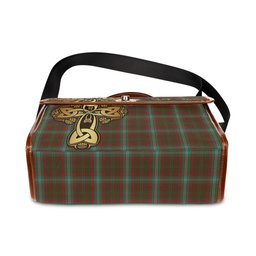 ScotsTee Shop Scottish Seton Hunting Clan Tartan Canvas Bag Golden Thistle and Celtic Cross Personalize Your Name Bag