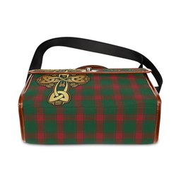 ScotsTee Shop Scottish Middleton Clan Tartan Canvas Bag Golden Thistle and Celtic Cross Personalize Your Name Bag