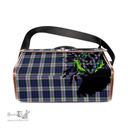 ScotsTee Shop Scottish Baird Dress Clan Tartan Canvas Bag Celtic Knot and Thistle with Scotland Map Bag