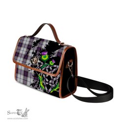 ScotsTee Shop Scottish Alexander of Menstry Dress Clan Tartan Canvas Bag Celtic Knot and Thistle with Scotland Map Bag