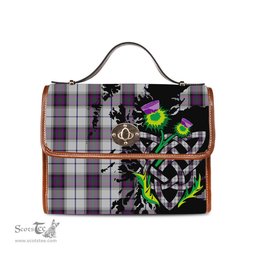 ScotsTee Shop Scottish Alexander of Menstry Dress Clan Tartan Canvas Bag Celtic Knot and Thistle with Scotland Map Bag