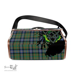 ScotsTee Shop Scottish Cochrane Ancient Clan Tartan Canvas Bag Celtic Knot and Thistle with Scotland Map Bag