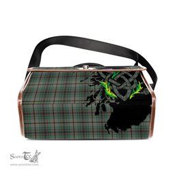 ScotsTee Shop Scottish Craig Clan Tartan Canvas Bag Celtic Knot and Thistle with Scotland Map Bag