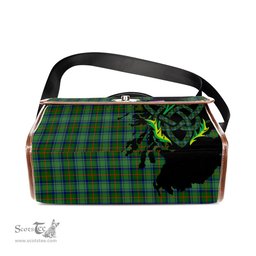 ScotsTee Shop Scottish Cranstoun Clan Tartan Canvas Bag Celtic Knot and Thistle with Scotland Map Bag