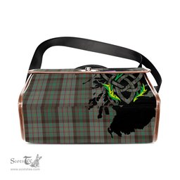 ScotsTee Shop Scottish Cochrane Hunting Clan Tartan Canvas Bag Celtic Knot and Thistle with Scotland Map Bag