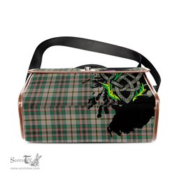ScotsTee Shop Scottish Craig Ancient Clan Tartan Canvas Bag Celtic Knot and Thistle with Scotland Map Bag