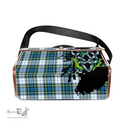 ScotsTee Shop Scottish Campbell Dress Ancient Clan Tartan Canvas Bag Celtic Knot and Thistle with Scotland Map Bag