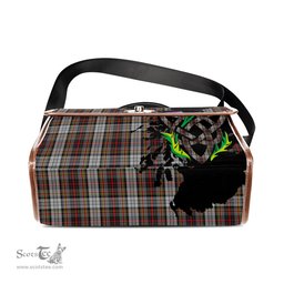 ScotsTee Shop Scottish Douglas Ancient Dress Clan Tartan Canvas Bag Celtic Knot and Thistle with Scotland Map Bag