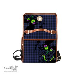 ScotsTee Shop Scottish Clergy Smith Clan Tartan Canvas Bag Celtic Knot and Thistle with Scotland Map Bag