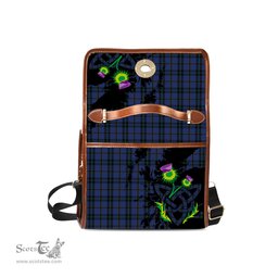 ScotsTee Shop Scottish Hope (Vere - Weir) Clan Tartan Canvas Bag Celtic Knot and Thistle with Scotland Map Bag