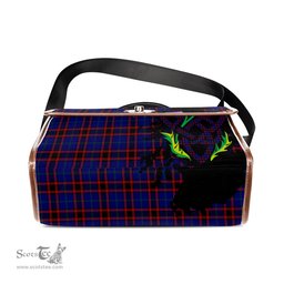ScotsTee Shop Scottish Home Modern Clan Tartan Canvas Bag Celtic Knot and Thistle with Scotland Map Bag