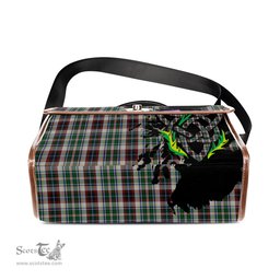 ScotsTee Shop Scottish Innes Dress Clan Tartan Canvas Bag Celtic Knot and Thistle with Scotland Map Bag