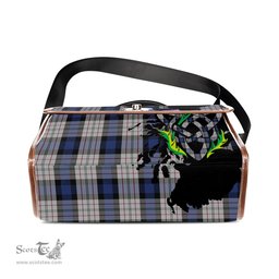 ScotsTee Shop Scottish Ferguson Dress Clan Tartan Canvas Bag Celtic Knot and Thistle with Scotland Map Bag