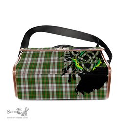 ScotsTee Shop Scottish Hay White Dress Clan Tartan Canvas Bag Celtic Knot and Thistle with Scotland Map Bag