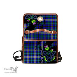 ScotsTee Shop Scottish Hope Modern Clan Tartan Canvas Bag Celtic Knot and Thistle with Scotland Map Bag