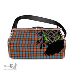 ScotsTee Shop Scottish MacLachlan Ancient Clan Tartan Canvas Bag Celtic Knot and Thistle with Scotland Map Bag