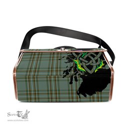 ScotsTee Shop Scottish Kelly Dress Clan Tartan Canvas Bag Celtic Knot and Thistle with Scotland Map Bag