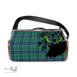 ScotsTee Shop Scottish Keith Ancient Clan Tartan Canvas Bag Celtic Knot and Thistle with Scotland Map Bag