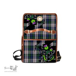 ScotsTee Shop Scottish Lauder Dress Clan Tartan Canvas Bag Celtic Knot and Thistle with Scotland Map Bag