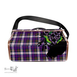ScotsTee Shop Scottish MacDonald Dress Modern Clan Tartan Canvas Bag Celtic Knot and Thistle with Scotland Map Bag