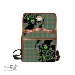 ScotsTee Shop Scottish MacKintosh Hunting Ancient Clan Tartan Canvas Bag Celtic Knot and Thistle with Scotland Map Bag