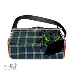 ScotsTee Shop Scottish MacInnes Dress Clan Tartan Canvas Bag Celtic Knot and Thistle with Scotland Map Bag