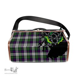 ScotsTee Shop Scottish MacCallum Dress Clan Tartan Canvas Bag Celtic Knot and Thistle with Scotland Map Bag