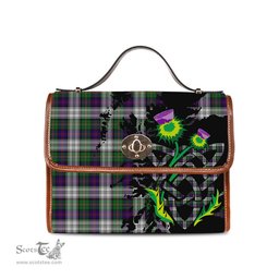 ScotsTee Shop Scottish MacCallum Dress Clan Tartan Canvas Bag Celtic Knot and Thistle with Scotland Map Bag