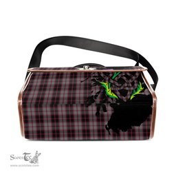 ScotsTee Shop Scottish MacPherson Hunting Clan Tartan Canvas Bag Celtic Knot and Thistle with Scotland Map Bag