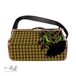 ScotsTee Shop Scottish MacLeod Clan Tartan Canvas Bag Celtic Knot and Thistle with Scotland Map Bag