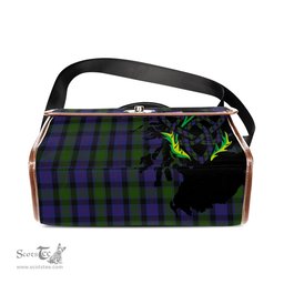 ScotsTee Shop Scottish MacTaggart Clan Tartan Canvas Bag Celtic Knot and Thistle with Scotland Map Bag