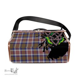 ScotsTee Shop Scottish Lysaght Dress Clan Tartan Canvas Bag Celtic Knot and Thistle with Scotland Map Bag